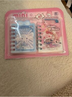 Happy Magic Kids 3D Spiral Notebooks - Pink & Blue